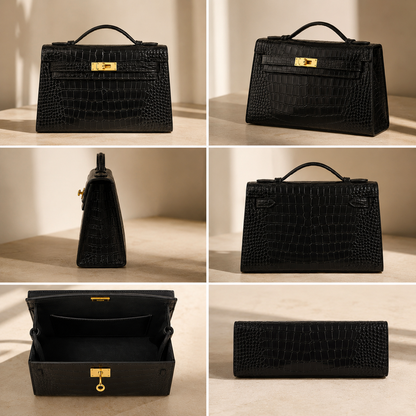Noir Croc Mini